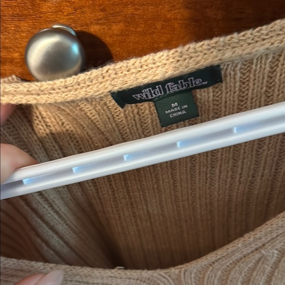 Tan Ribbed Sweater - Picture 4 of 4